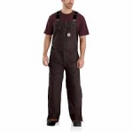 104031 Loose Fit Washed Duck Insulated Bib Overall In Store Price May Be Lower Please Call