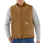 V01 Duck Insulated Rib Collar Vest- In Store Prices May Be Lower Please Call